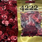 پولک سکه ای 10مم  سوراخ درشت زرشکی       4222