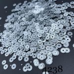 پولک 5 مم چرخدنده ایی نقره ای مات کد: 4238