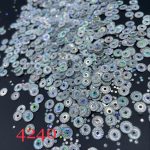 پولک 5 مم چرخدنده ایی نقره ایی اکلیلی کد:  4240