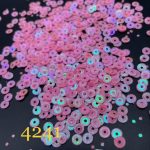 پولک 5 مم چرخدنده ایی صورتی هفت رنگ کد: 4241