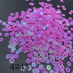 پولک 5 مم چرخدنده ایی صورتی تیره هفت رنگ کد: 4243