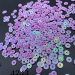 پولک 5 مم چرخدنده ایی یاسی هفت رنگ کد: 4244