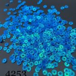 پولک 5 مم چرخدنده ایی آبی براق کد: 4253