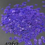 پولک 5 مم چرخدنده ایی بنفش هفت رنگ کد: 4262