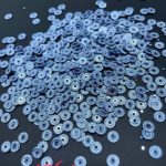 پولک 5 مم چرخدنده ایی آبی نقره ای تیره  کد:  4264