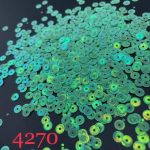 پولک 5 مم چرخدنده ایی سبز کاهویی روشن هفت رنگ کد: 4270