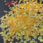 پولک 5 مم چرخدنده ایی زرد تیره هفت رنگ کد: 4271