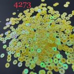 پولک 5 مم چرخدنده ایی زرد روشن هفت رنگ کد: 4273