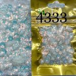 پولک گل کاسه ای 7مم سفید هفت رنگ شیشه ای       4333