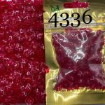 پولک گل کاسه ای 7 مم قرمز شیشه ای       4336