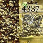 پولک گل کاسه ای 7 مم طلایی       4337