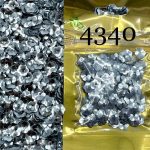 پولک گل کاسه ای 7 مم  نقره ای       4340