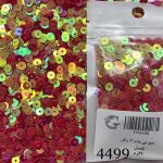 پولک 5 مم صورتی تیره هفت رنگ       4499