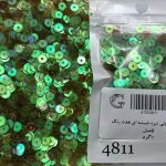 پولک 5 مم سبز کاهویی تیره هفت رنگ       4811