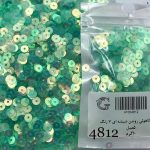 پولک 5 مم سبز کاهویی روشن براق شیشه ای       4812