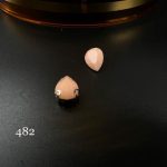 نگین اشک رنگ هلویی رزین کد: 482
