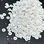 پولک 5 مم سفید مات       4822