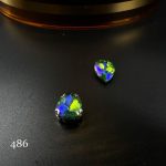 نگین اشک رنگ سبز ابی روشن کد: 486