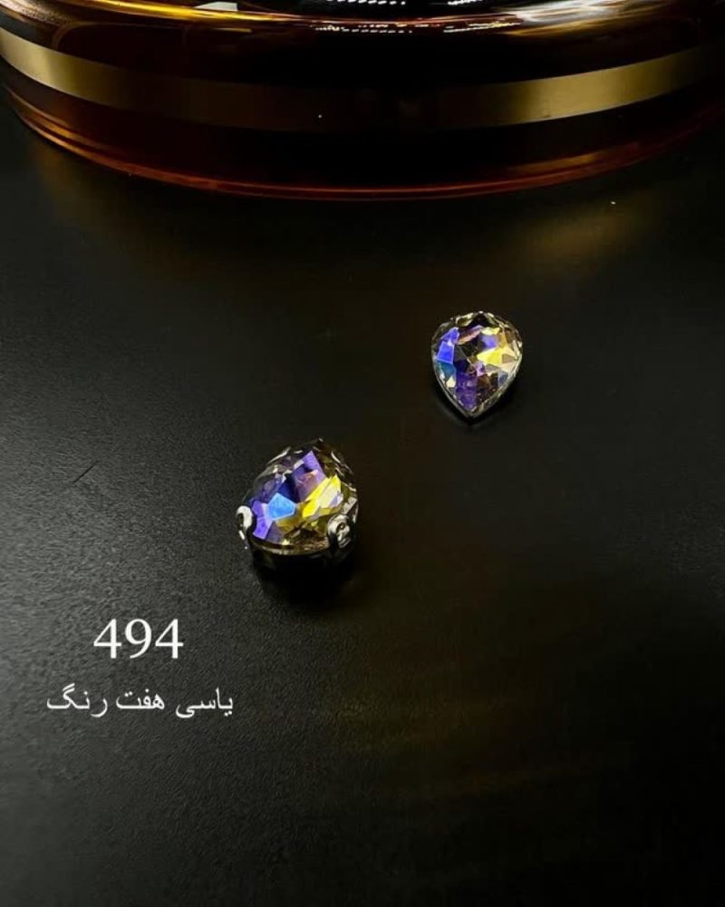 نگین اشک یاسی ۷ رنگ کد: 494 - تصویر 1