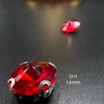 نگین مات یا پاستیلی چتری سایز14آف وایت  کد: 501