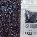 ملیله شکسته ماتسونو  سایز 11بنفش هفت رنگ       5133