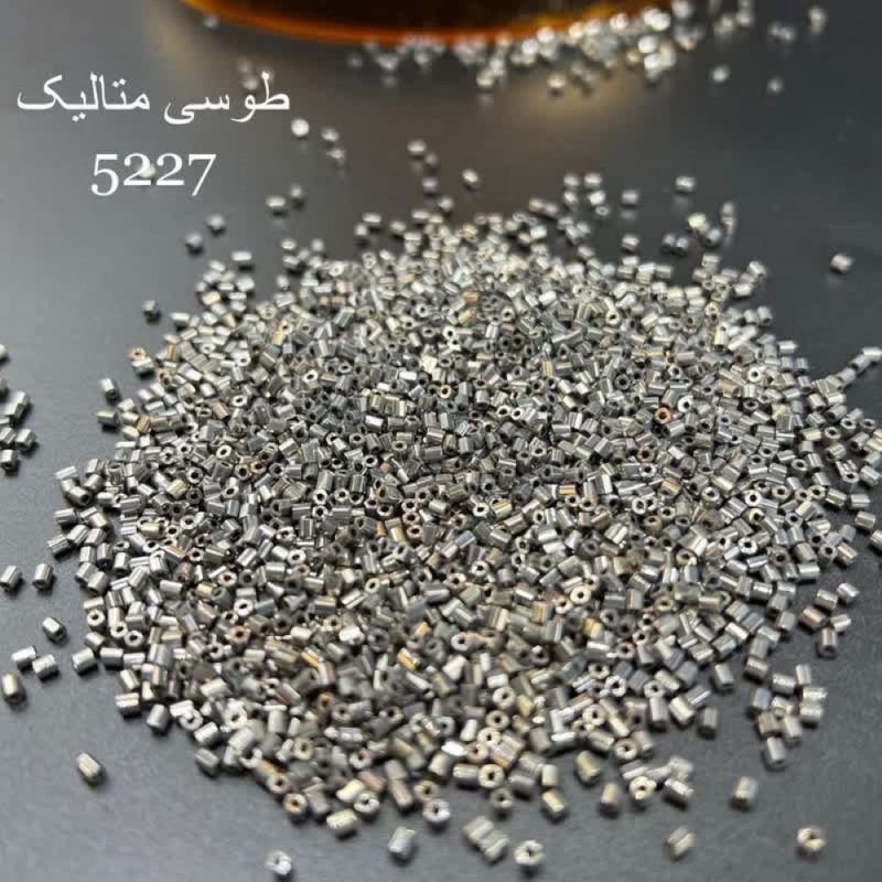 ملیله شکسته ماتسونو سایز 6پلاتینی متالیک   کد:  5227 - Image 1