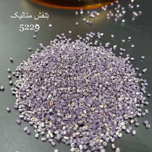 ملیله شکسته ماتسونو سایز 6یاسی روشن متالیک کد: 5229