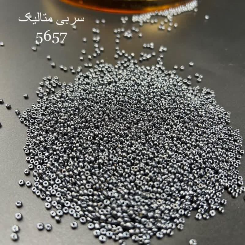 منجوق ماتسونو متالیک سایز 11 سربی کد:  5657 - Image 1