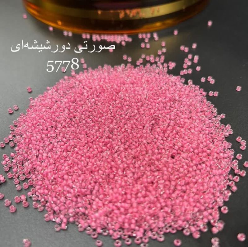 منجوق ماتسونو سایز 11 صورتی شیشه ای کد : 5778 - Image 1