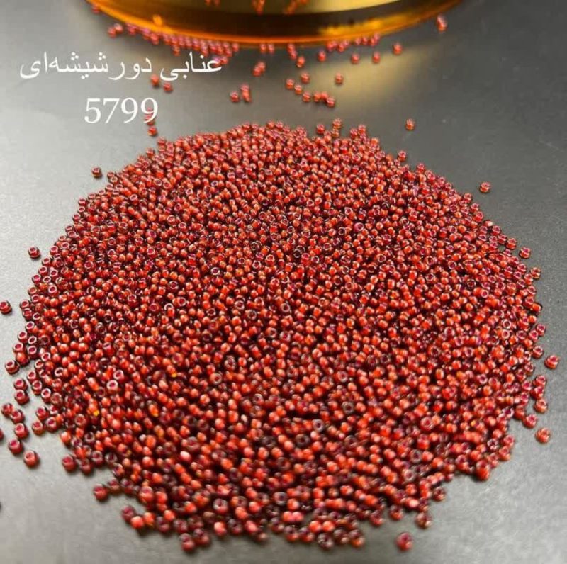 منجوق ماتسونو سایز 11 آجری وسط سفید کد: 5799 - Image 1