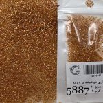 منجوق ماتسونو سایز 11نارنجی هلویی دور شیشه ای       5887