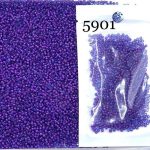 منجوق ماتسونو سایز 11بنفش وسط سفید2       5901