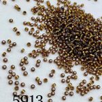 منجوق ماتسونو سایز 11 قهوه ای وسط نقره ایی کد: 5913