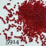 منجوق ماتسونو سایز 11 قرمز گوجه ای شیشه ای1 کد: 5914