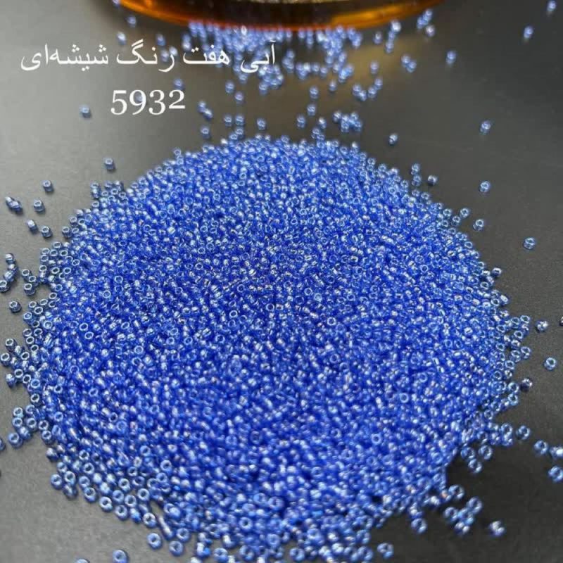منجوق ماتسونو سایز 11 آبی شیشه ای  کد : 5932 - Image 1