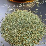 منجوق ماتسونو سایز 11 فیروزه ای دور طلایی کد: 5945