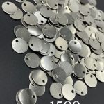 پولک 8 مم فلزی دایره نقره ای       1509