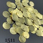 پولک فلزی سکه ای 10مم طلایی       1511