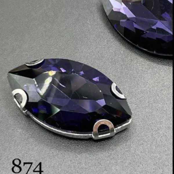 نگین مارکیز بنفش به ابعاد17*32 کد: 0874