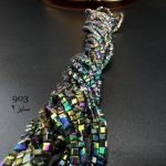 کریستال مربع سایز 2 هفت رنگ متالیک کد: 903