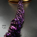 کریستال مربع سایز 2 بنفش متالیک کد: 909