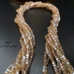 کریستال مربع سایز 2 طلایی شیشه ای کد:  912