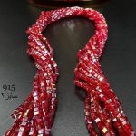 کریستال مربع سایز 2 قرمز شیشه ای 7رنگ کد: 915