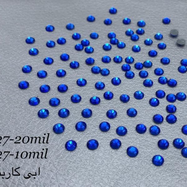 نگین حرارتی سایز 10کد 9327آبی کاربنی 9327