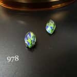 نگین مارکیز سبز ابی روشن سایز 9*18 کد 978