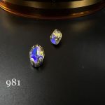 نگین مارکیز یاسی  هفت رنگ  سایز 9*18 کد 981