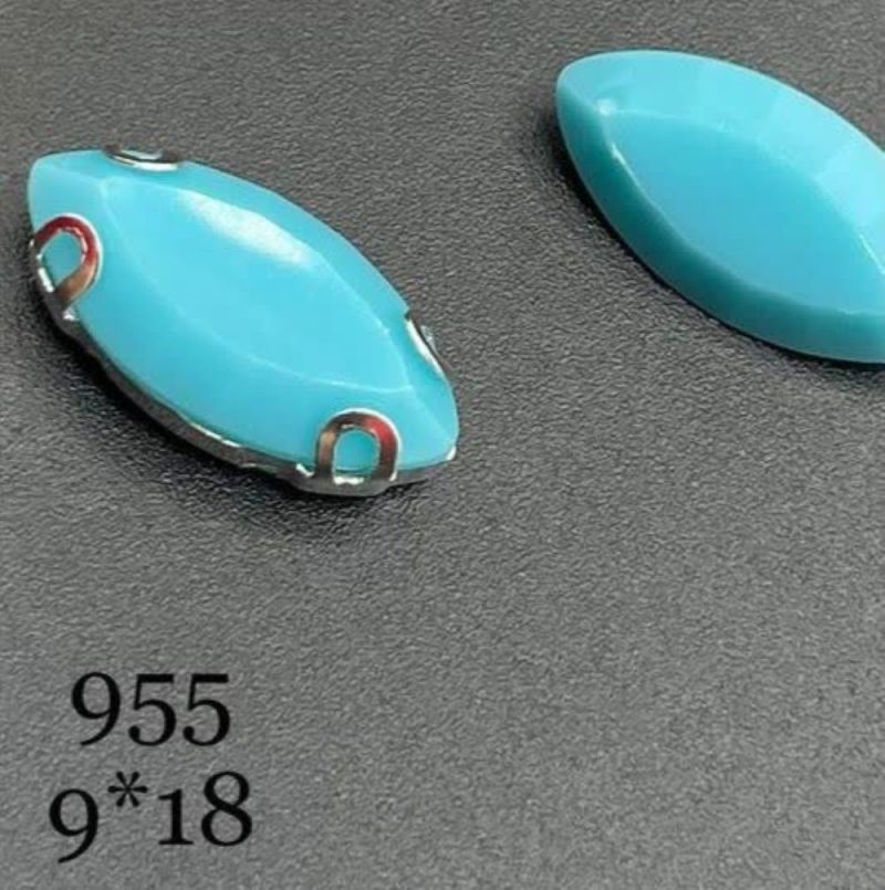 مارکیز 9*18 ابی فیروزه ای رزین کد: 955 - Image 1