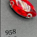 مارکیز قرمز روشن سایز 9* 18  کد:9958