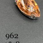 نگین مارکیز هلویی سایز 9*18 کد: 962