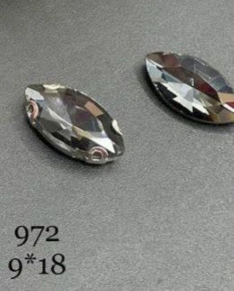 نگین مارکیز دودی سایز 9*18 کد:9972 - Image 1
